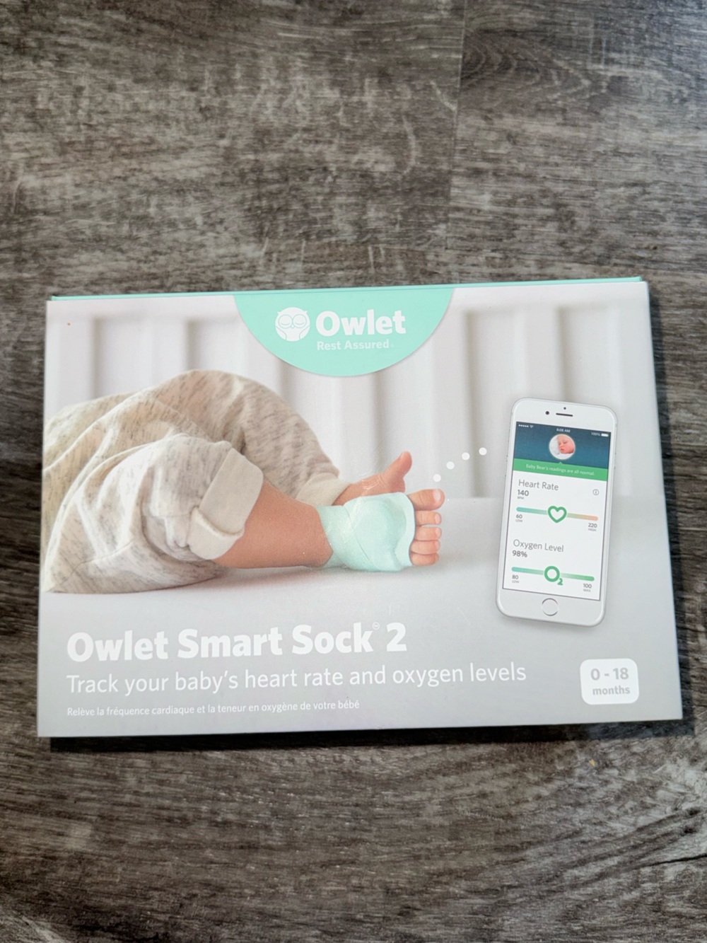 Owlet Smart Sock 2 Baby Monitor - Mint